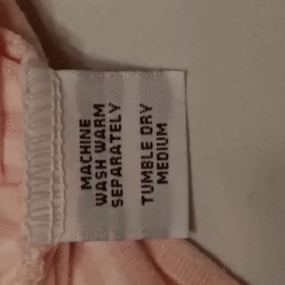 Cut Loose Tee Women's M Shirt Pink w Pink Stripes 3/4 Sleeves Cute Casual Top - Picture 4 of 8